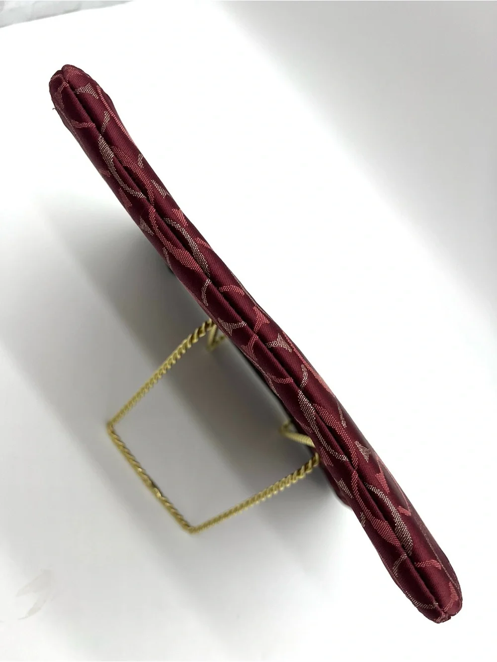 Coach Burgundy Signature Jacquard Padded iPad Tablet Sleeve